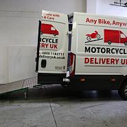We transport motorbikes around the UK
